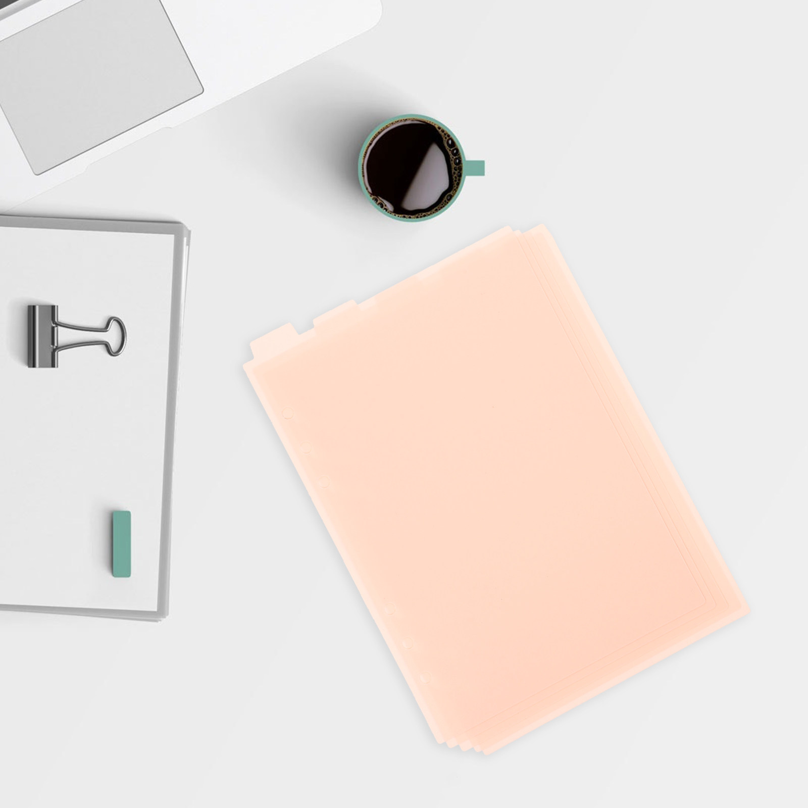 Index Tab Divider - 5 sztuk wytrzymałych plastikowych przekładek z