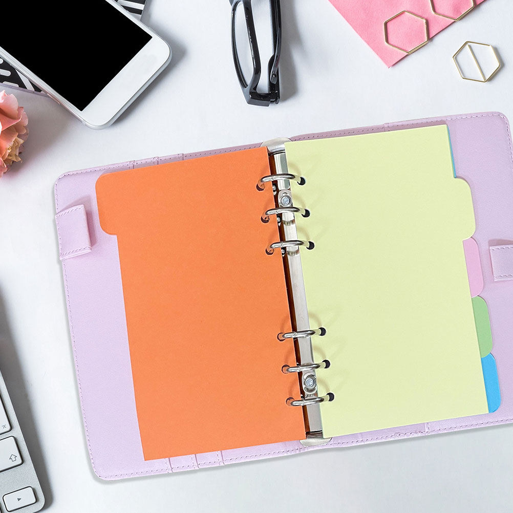 Index Tab Divider - 30 sztuk kolorowych przekładek indeksujących, wkłady