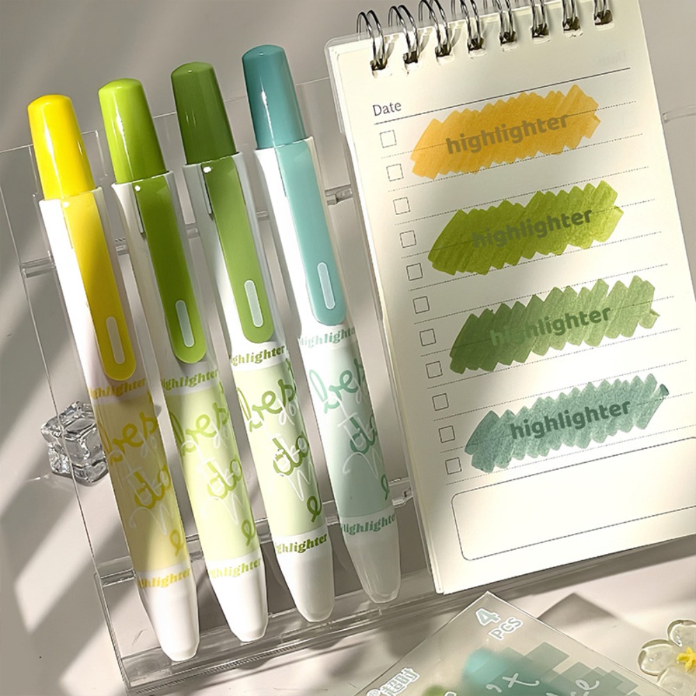 Highlighter Set Pastel - 4 szt. Nowe zakreślacze z gradientowym