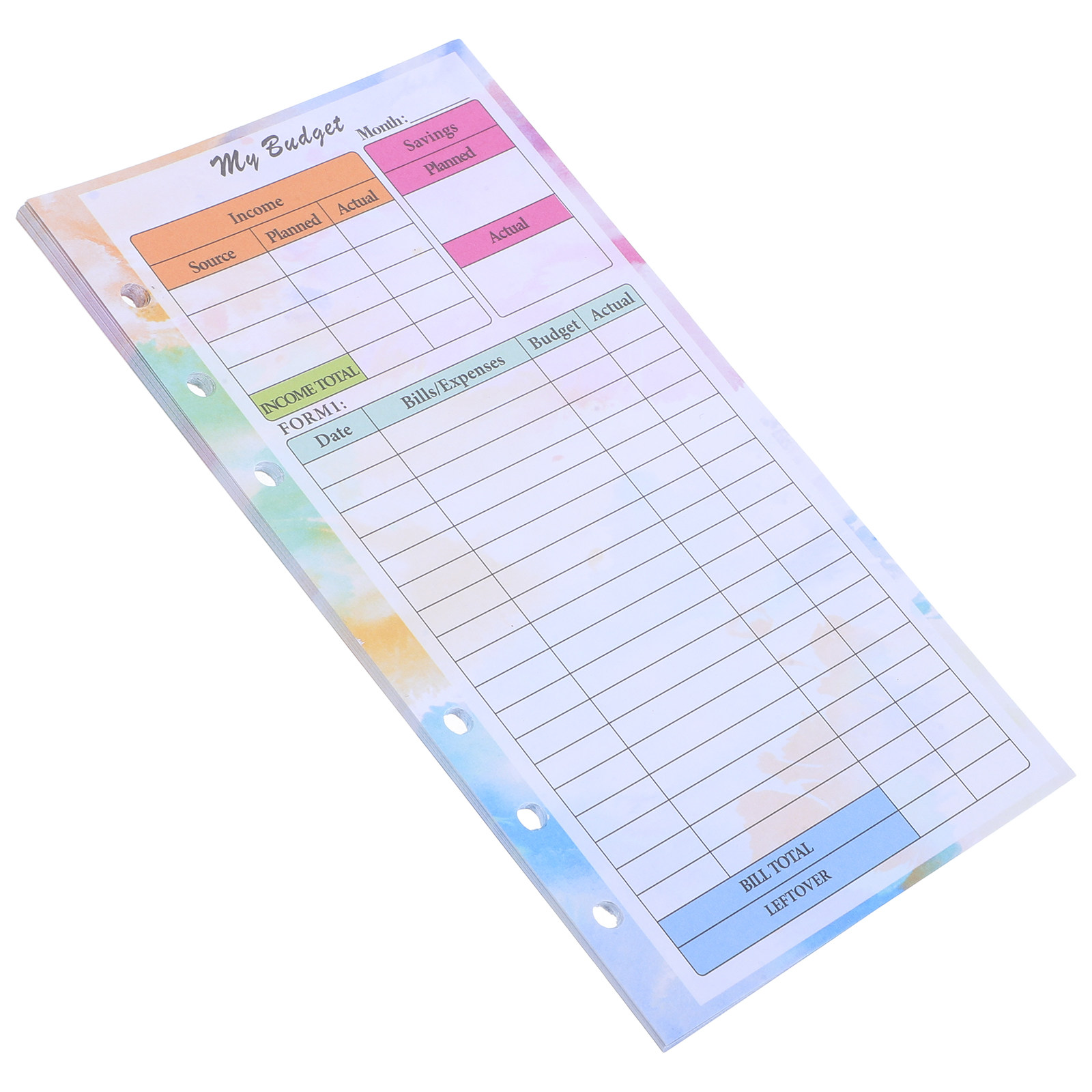 Planner Weekly Budget - 14 arkuszy budżetowego notatnika w formacie