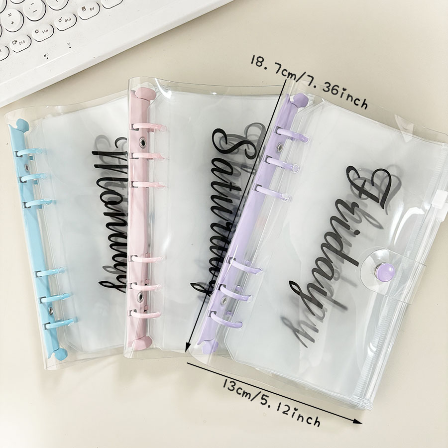 Planner Weekly Budget - SKYSONIC 1 zestaw A6 Macarone Binder