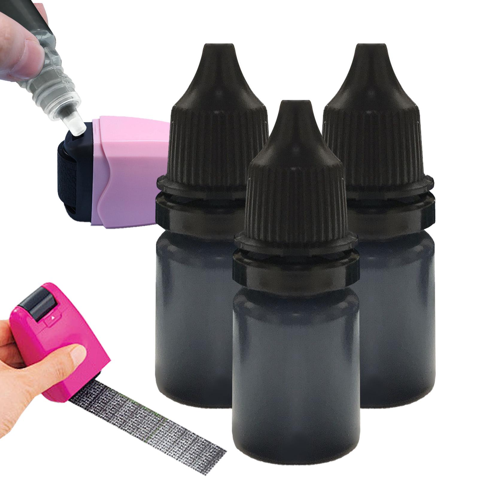 Self Inking Stamp - Czarny tusz do stempli 3 szt./zestaw,