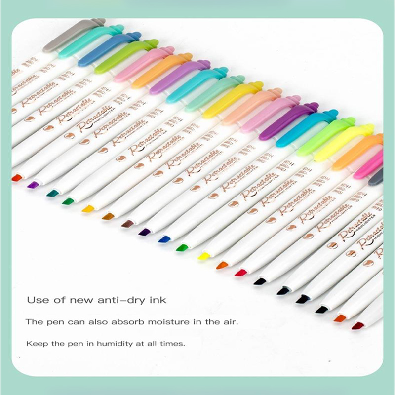 6 kolorów przycisk zakreślacz  – Highlighter Set Pastel recenzja i cena