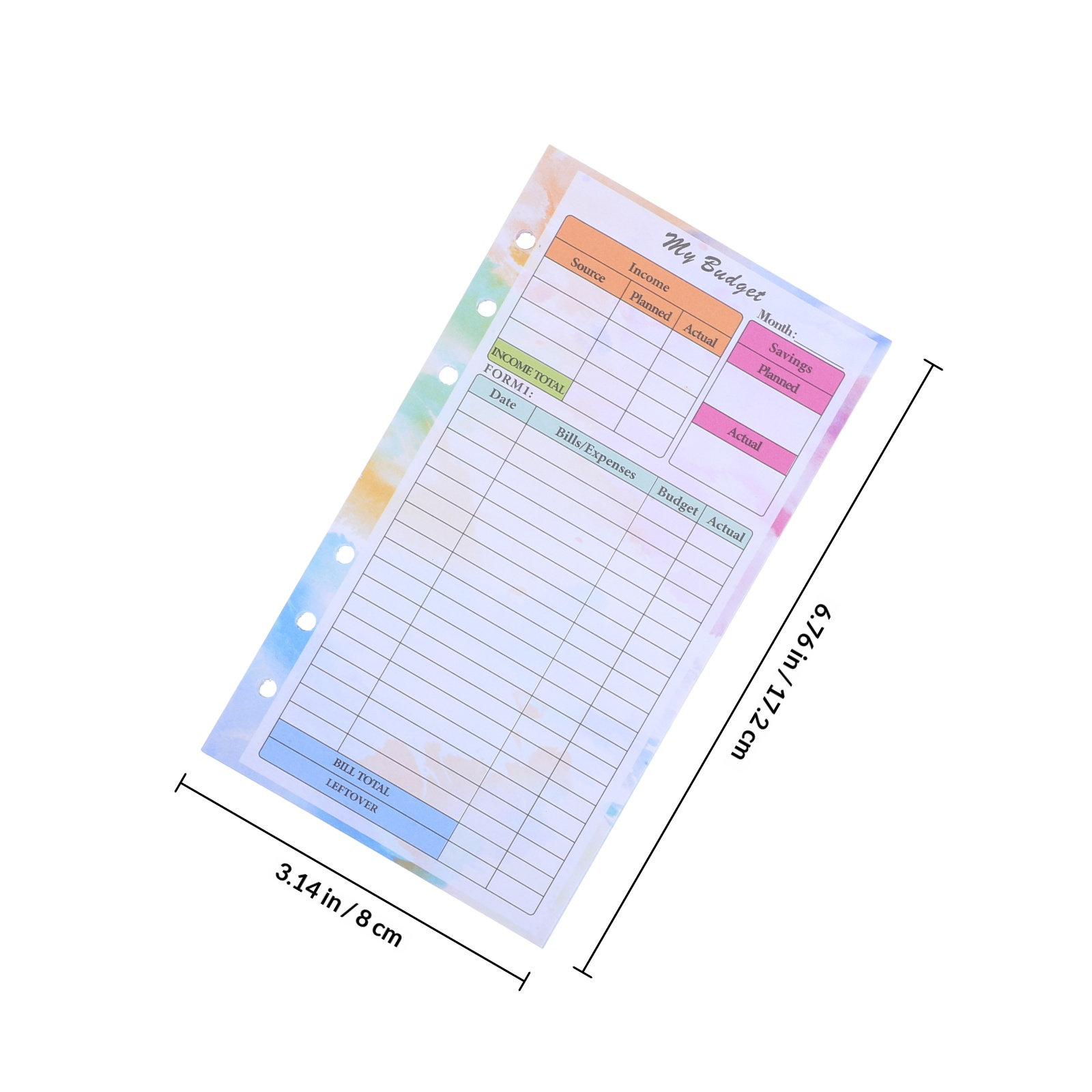 14 arkuszy budżetowego notatni – Planner Weekly Budget recenzja i cena