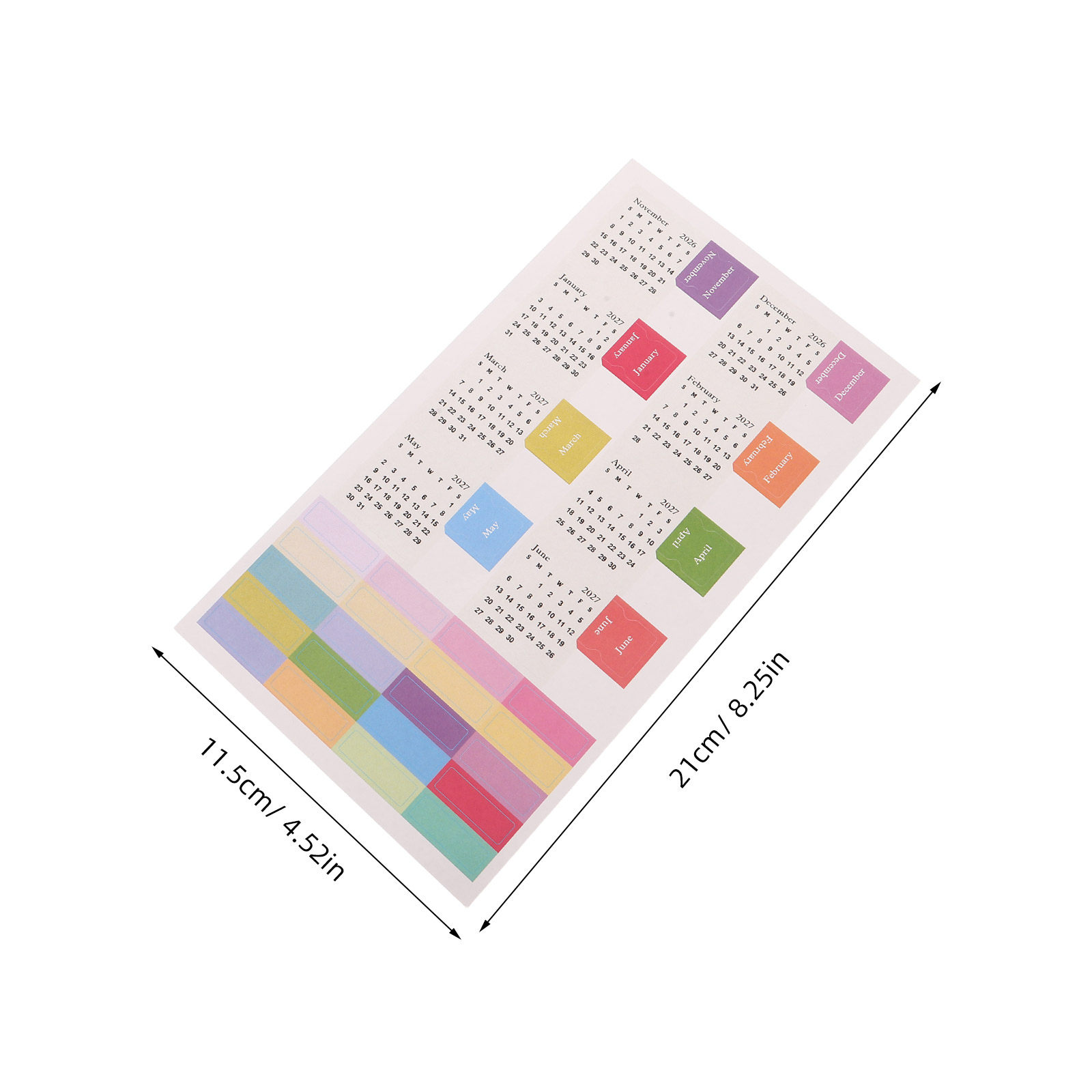 10 arkuszy naklejek do planera – Index Tab Divider recenzja i cena