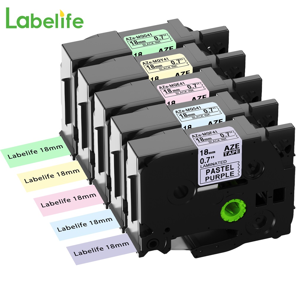 5 kolorów matowa taśma 9/12/18 – Label Printer Tape recenzja i cena