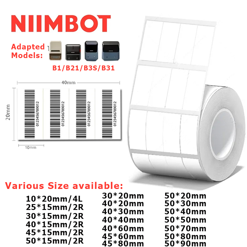 Papier termiczny do etykiet Ni – Label Printer Tape recenzja i cena