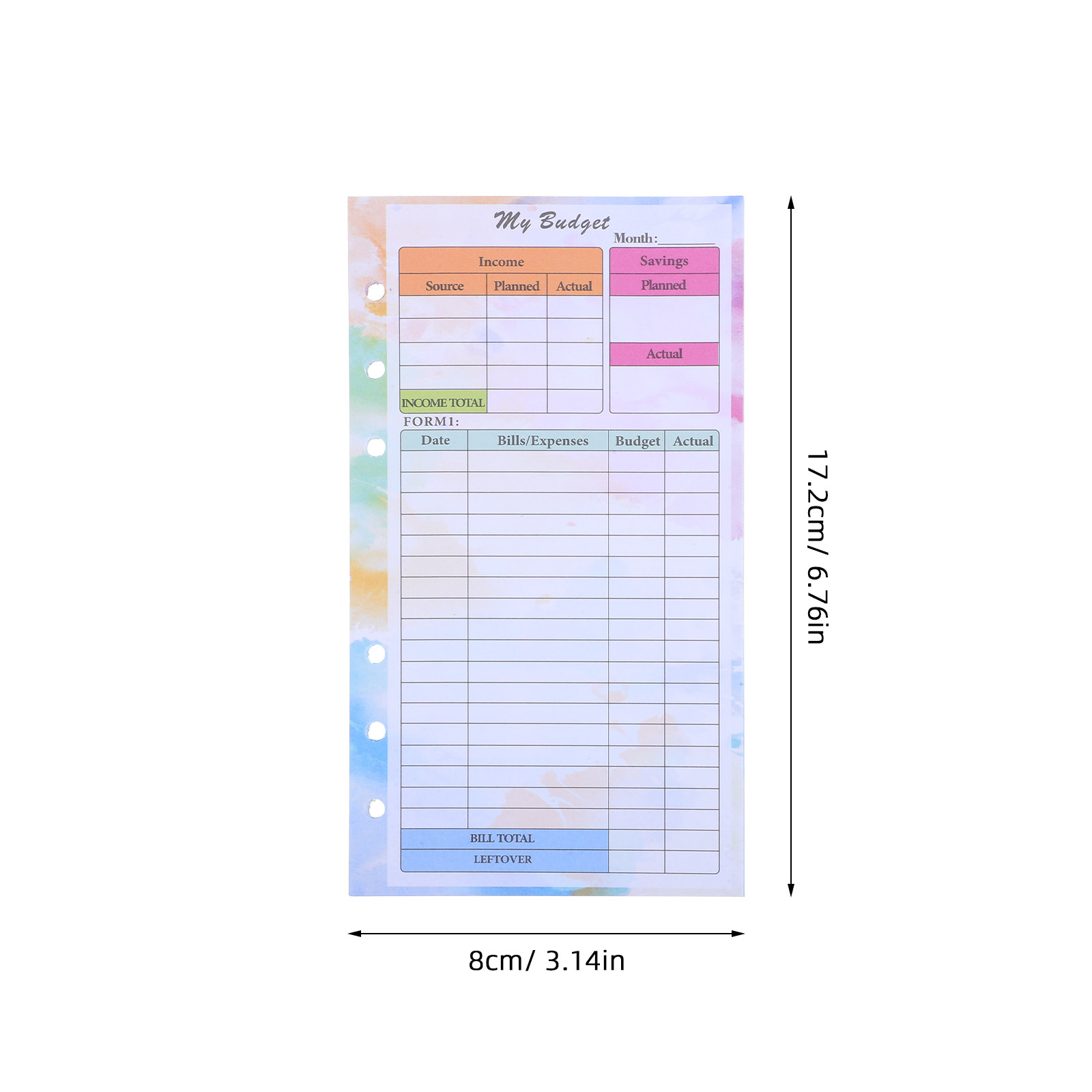 14 arkuszy wkładów do segregat – Planner Weekly Budget recenzja i cena