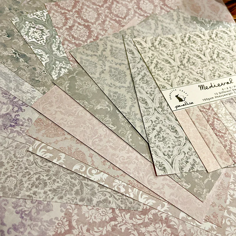 12 arkuszy barokowy wzór papie – Cardstock Paper Pack recenzja i cena
