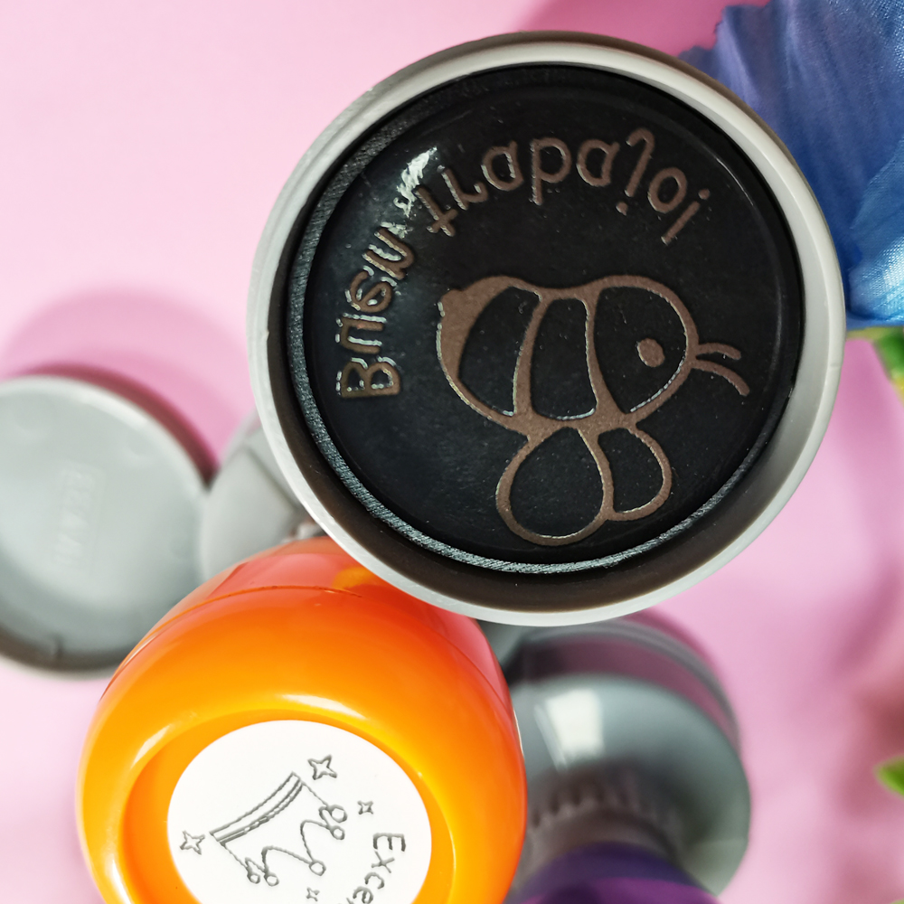 Kolorowy, 3-częściowy duży his – Self Inking Stamp recenzja i cena