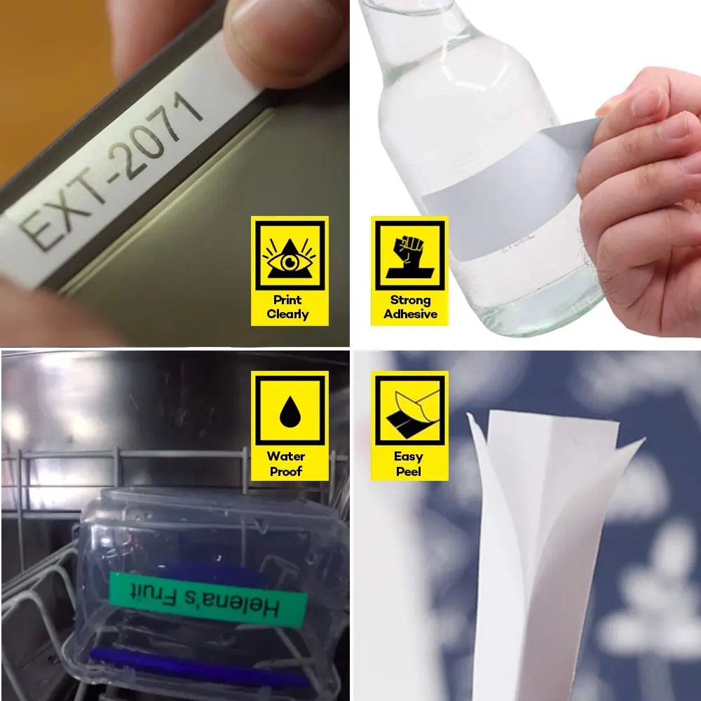 12mm laminowane/perłowe/piękne – Label Printer Tape recenzja i cena